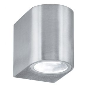  Led Outdoor & Porch (Gu10 Led) Ip44 Wall Light 1lt Silver BPOSL1260
