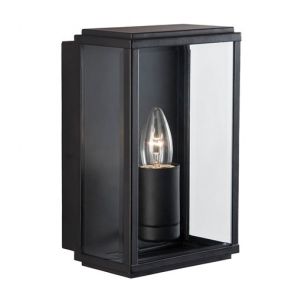  Outdoor Wall & Porch  Light - 1lt Black Rect Box BPOSL1318