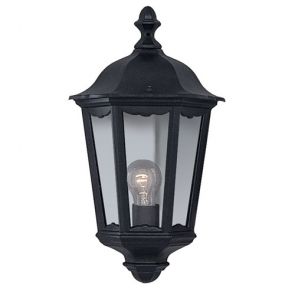  OUTDOOR WALL LIGHT - 1LT BLACK 'HALF' BPOSL1331