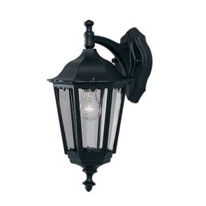  Outdoor Wall Light - 1lt Black D/Lt BPOSL1334