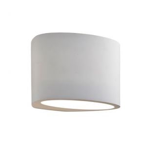  Gypsum G9 Oval White Plaster Wall Light BPOSL065