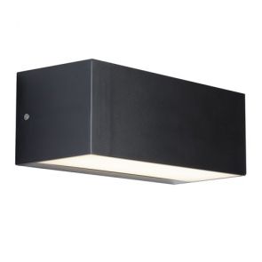  Led Outdoor 1lt Wall Bracket (22cm), Dark Grey/Opal BPOSL1396