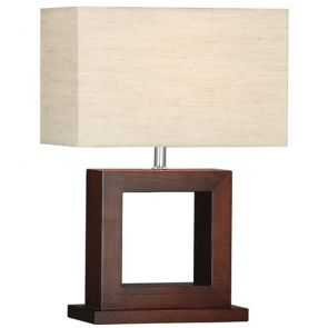  Dark Wood Square T/L Cw Shade BPOSL069