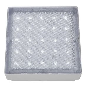  Led Outdoor & Indoor  Recessed Walkover Clear 15cm Square White Led BPOSL1537
