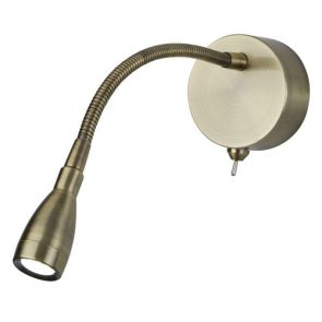  Led Adjustable Wall Light -  Led Reading Light  - Antique Brass BPOSL1540