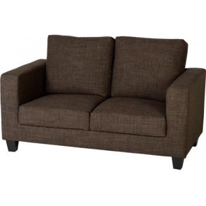 Cameron Sofas 2 Seater - Brown Fabric
