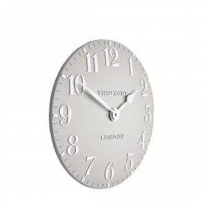 Bfs Clocks 12" Arabic Wall Clock Dove Grey