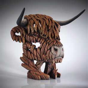 Edge Sculpture Highland Cow Bust