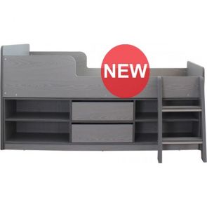 Denver Low Sleeper With Storage Grey