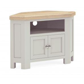 Somerset Dining Corner Tv Unit With 2 Doors - Stone Grey