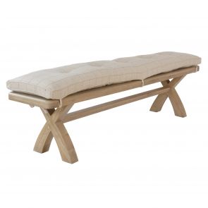 Hereford Dining 2.0m Bench Cushion Natural Check