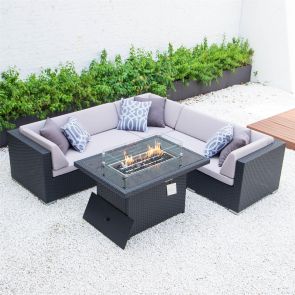 BFS Outdoor Aire Casual Dining Firepit Set