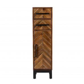 Surat Mango 1 Door 2 Drawer Tall Cabinet