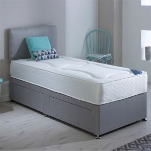 Single Milan Deluxe Divan Bed including 2 FREE Drawers and Headboard