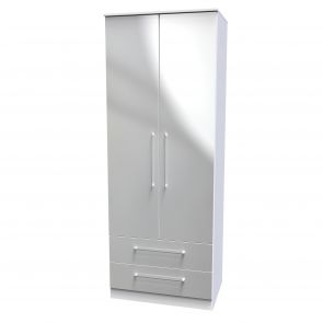 Wycombe 2ft6in 2 Drawer Mirror Robe