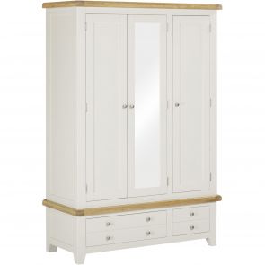 Wembury Painted Bedroom 3 Door 2 Drawer Robe