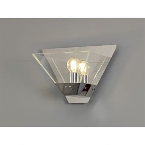 Bfs Lighting Bluma Wall Lamp, 1 Light E14, Polished Chrome IL0117HS