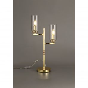 Bfs Lighting Daisy  Table Lamp, 2 x E14, Polished Gold IL6537HS