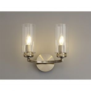 Bfs Lighting Daisy  Wall Lamp Switched, 2 x E14, Antique Brass IL9237HS
