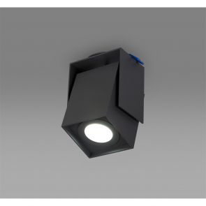  Diana Adjustable Square Spotlight, 1 Light GU10, Sand Anthracite, C/O: 62mm IL18
