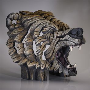 Edge Sculpture Grizzly Bear Bust