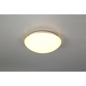 Bfs Lighting Lavender Ceiling, 1 x 18W LED, 3000K, 872lm, IP44, White/Frosted Glass,     IL45
