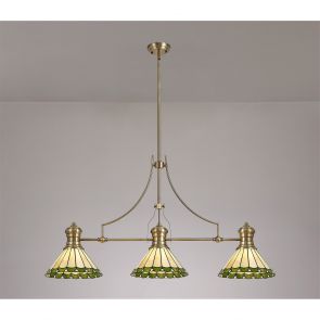 Bfs Lighting Lucinda/Camillie 1 Light Pendant E27 With 30cm Shade, Polished Nickel/Beige/Clea