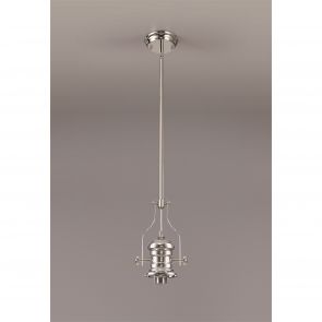 Bfs Lighting Lucinda Frame Only Pendant, 1 x E27, Polished Nickel IL2218HS