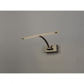 Bfs Lighting Pearl Small 1 Arm Wall Lamp/Picture Light, 1 x 6W LED, 3000K, 470lm, Bronze,