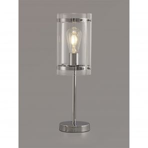Bfs Lighting Primrose Table Lamp, 1 Light E27, Polished Chrome IL6147HS