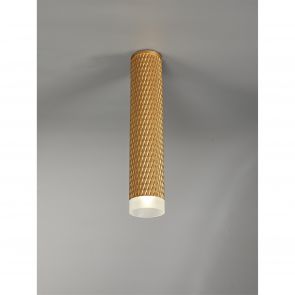Bfs Lighting Sienna 1 Light 30cm Surface Mounted Ceiling GU10, Rose Gold/Acrylic Ring IL5710K