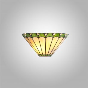 Bfs Lighting Una Wall Lamp, 2 x E14, Green/Crachel/Crystal IL2427HS