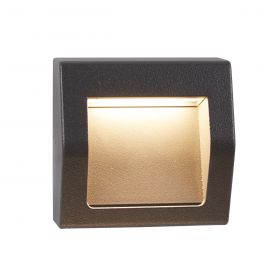 Bfs Lighting Ankle Outdoor Wall Light - Dark Grey Metal & Frosted Glass