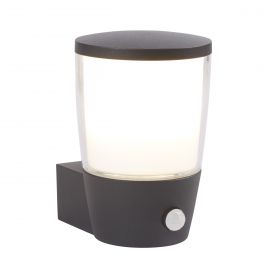 Bfs Lighting Tucson Wall Light - Grey Metal, White & Clear Polycarbonate