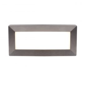 Bfs Lighting Ankle Outdoor Wall Light- Satin Silver Metal & Polycarbonate
