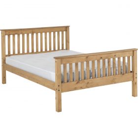 Newquay 4'6 Double Waxed Pine Bed Frame HFE