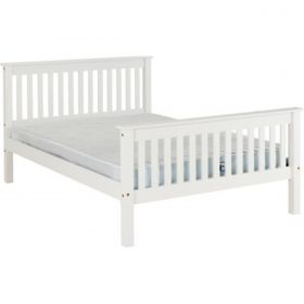 Newquay 4'6 Double White Bed Frame HFE