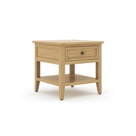 Bellingham Oak Dining Lamp Table with Drawer