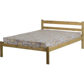 Waxed Pine Petite 4'6 Bedframe