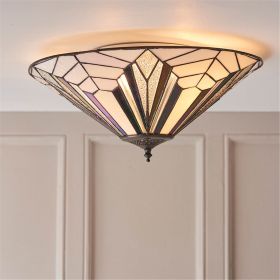 BFS Tiffany Lights Ashbury 2lt Flush