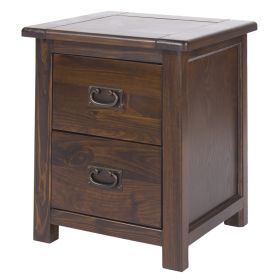 Bali 2 Drawer Wide Bedside Cabinet