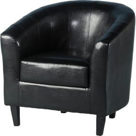 Taylor Tubs Tub Chair - Black PU