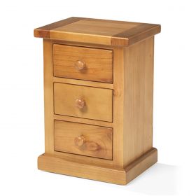 Dartmoor Pine Large 3 Drawer Bediside
