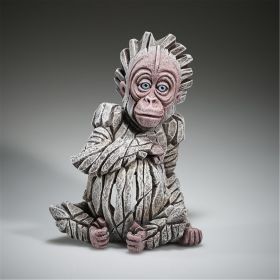 Edge Sculpture Baby Orangutan "Alba" (White)