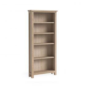 Mansion House Oak White Wash Large Bookcase_Kd