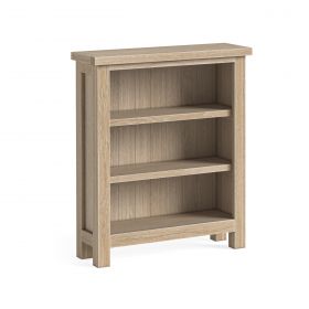 Mansion House Oak White Wash Low Bookcase_Kd