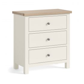 Mansion House White 3 Drawer Chest