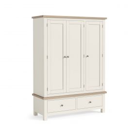 Mansion House White Triple Wardrobe