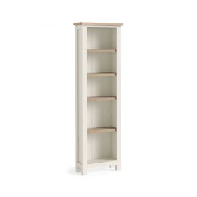 Mansion House White Slim Bookcase_Kd