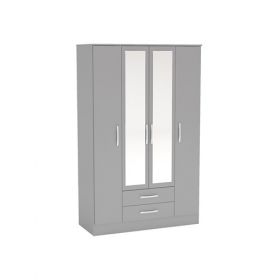 Dayton Bedroom 4 Door 2 Drawer Robe With Mirror